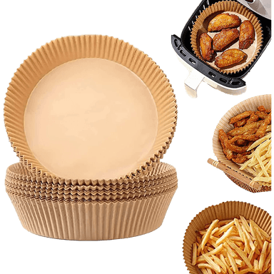 product-ورق للمقلاة الهوائية للاستعمال مرة واحدة، ورق طهي للمقلاة غير لاصق، ورق خبز مقاوم للدهون والماء، ورق برشمان امن غذائيا للخبز والتحميص والميكروويف (6.5)